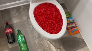 Will it Flush? - Coca Cola, Fanta, Sprite, Skittles, Red Candy, Plastic Eggs, M&M's