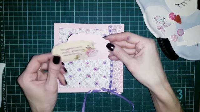 Открытка для мамы на день рождения своими руками.  Мастер-класс. Скрапбукинг