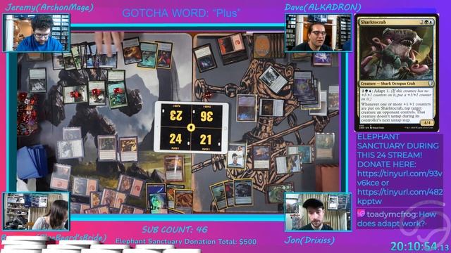 Pauper EDH with the Pals - Scourge of Geier Reach vs Noise Marine vs Sharktocrab vs Veteran Explore смотреть онлайн