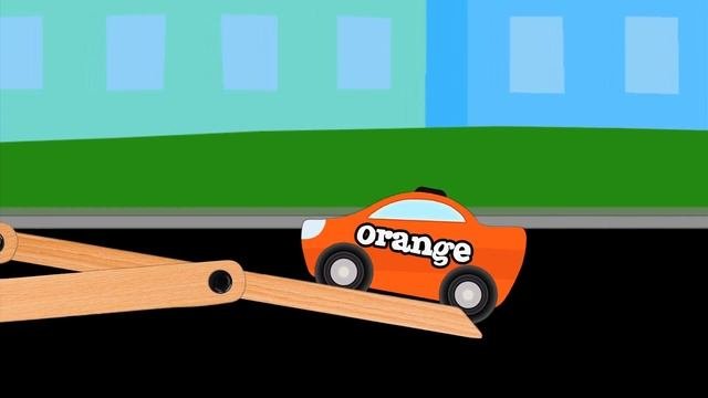 Big Rig Car Carrier Teaching Colors - Learning Colours Video For Children