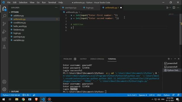 Asking Input from User in Python, User Input Accepting Tutorial in Hindi | Python Tutorial #5