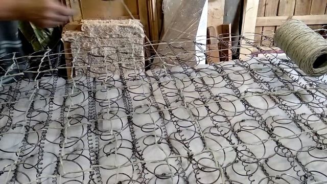 Перетяжка пружинного блока шпагатом. Зачем это делаем?