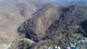 Город Сочи, район Чемитоквадже ближе к Лазаревскому, аэросъемка