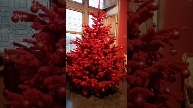 Christmas tree in Le château de Chenonceau