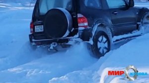 Кто круче? Prado vs Pajero vsLC80 покатушки снег поле Тойота Прадо 150 Митсубиши Паджеро 3 Toyota 8