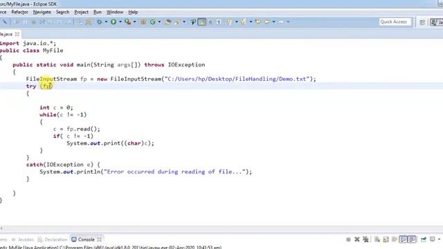 File-handling (Part-5) смотреть онлайн
