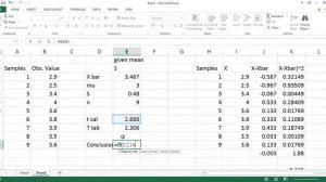 t test calculator in Excel