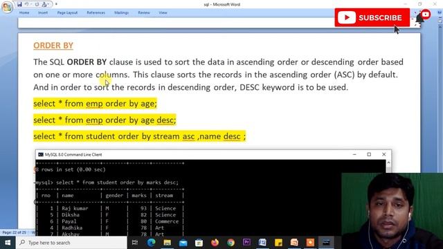 PUTTING TEXT IN THE QUERY, ALIASES, ORDER BY, GROUP BY, HAVING clause | Class 12 computer science