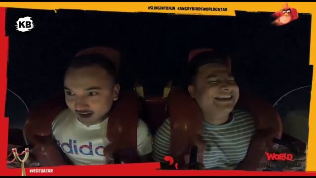 Outstanding experience on Slingshot #dohafestivalcity #Angry birds world theme park смотреть онлайн