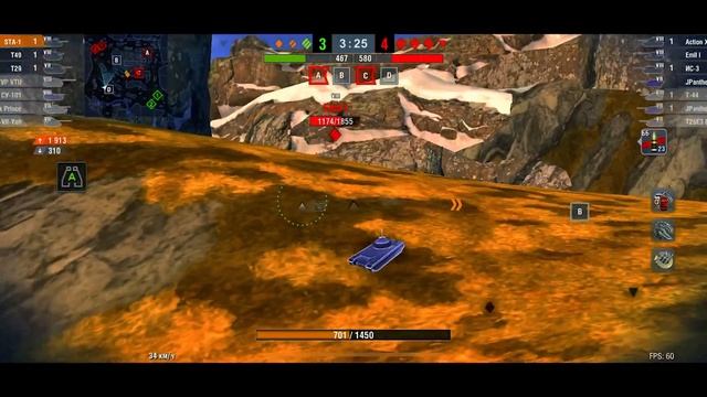 STA-1 Мастер / WOT BLITZ с телефона / Подписчик нагибает