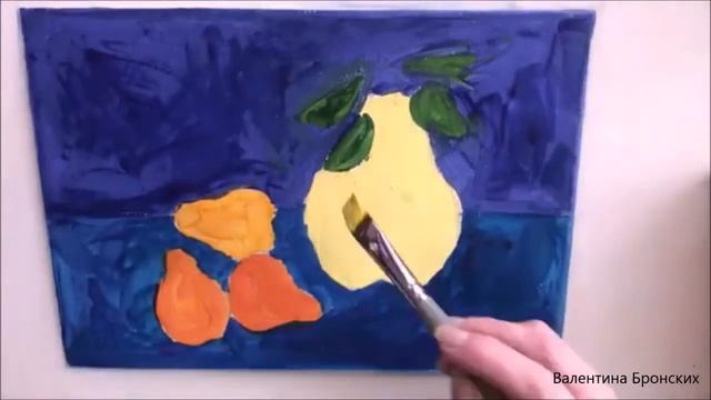 Как нарисовать фрукты | Легко!| Для начинающих #живопись #гуашь #груши #преподаватель смотреть онлайн
