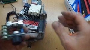 Запуск двигателя от стиральной машины.