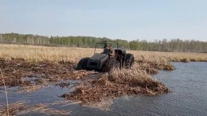 Вездеход Соломономобиль М5, по плавучему ковру, торфяное озеро. Часть 3.