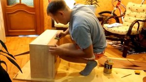 Клеим шпон -продолжение