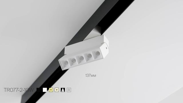 Трековый магнитный накладной светильник Maytoni TR077-2-10W3K-B Points Rot смотреть онлайн