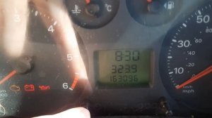 Ford Transit Mk7 dash clock setting time