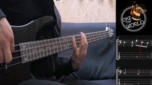 The White Stripes - Seven Nation Army Bass/U-Bass Tutorial + TABS + (Play Along Cover) Tutorial BAJ
