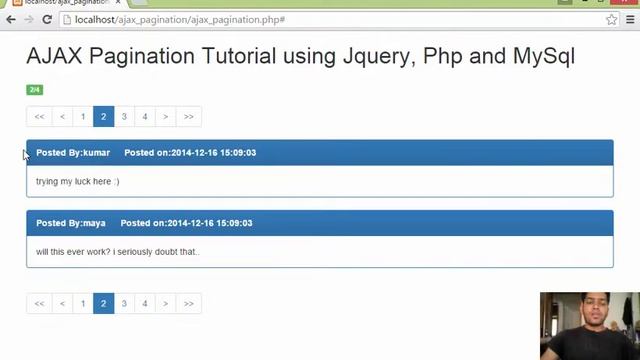 ajax pagination using jquery,php & mysql - part(1/3)