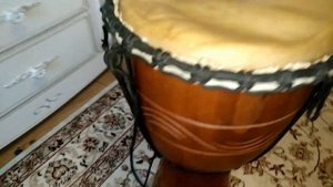 ремонт африканского джембе Meinl ADJ2-M или как натянуть кожу на барабан