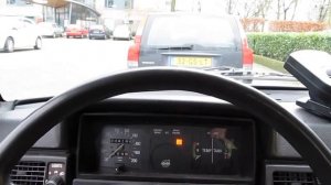 Volvo 240 diesel D24 cold start @ winter