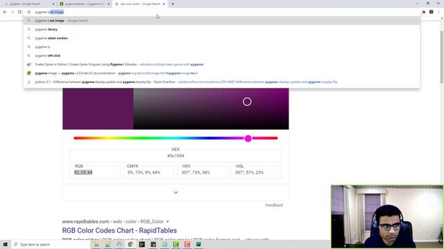 Snake and apple game in python pygame - 1. Intro and create surface | Python project tutorial