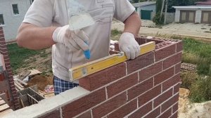 Кладка клинкерного кирпича