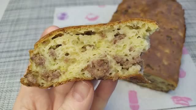 Мясной Пирог за 5 минут+время на выпечку Meat Pie in 5 minutes