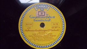 Hoffmanns Erzählungen - BARCAROLE - L. Wißmann, H.Plümacher