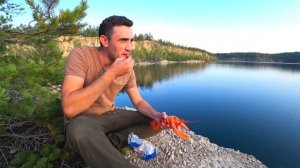 24-Часа из Тони на Карьере. Поймал Лобстера Подводная охота на самодельное ружье