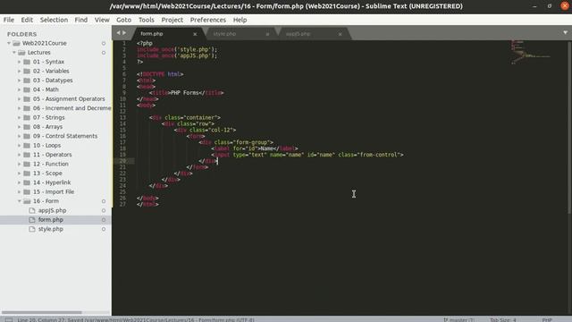 49 PHP Web Development   48   Form   Form View