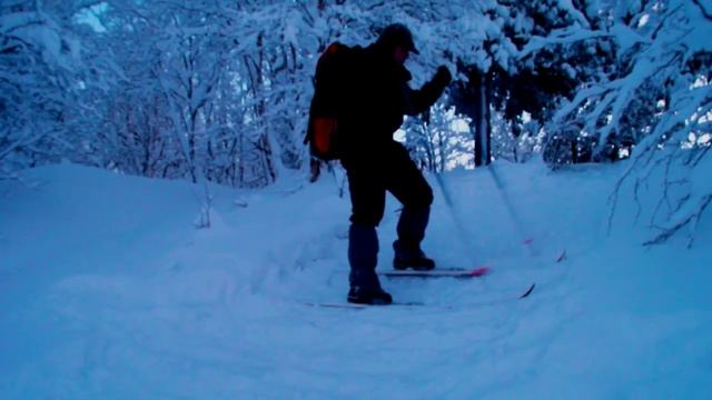 /ЗА/Способы подъема в гору на лыжах. Лесенка