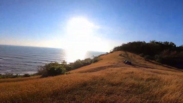 Anjuna beach Goa hill view