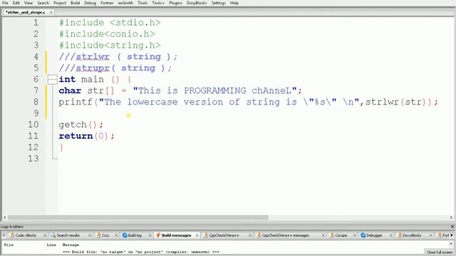 STRLWR() and STRUPR() in C Programming | Convert String into LOWERCASE and UPPERCASE in C