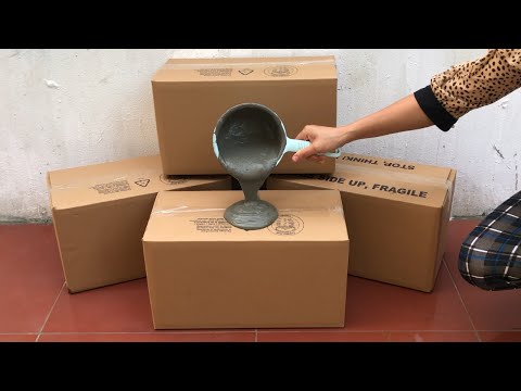 Супер Идея. Как сделать цветочные горшки и журнальный столик из картонных коробок
