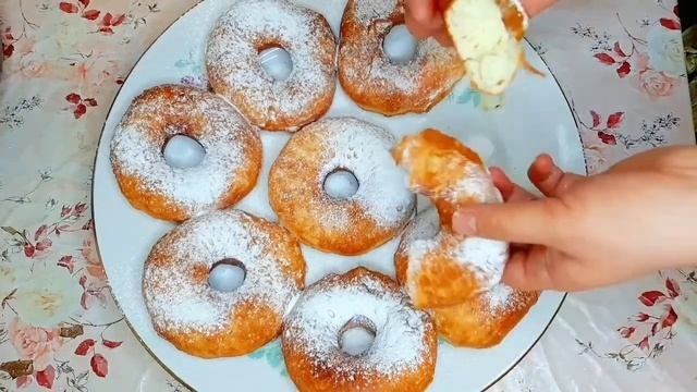 ПЫШНЫЕ,НЕЖНЫЕ ПОНЧИКИ!!!рецепт пончика.
