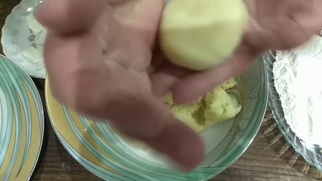 Картофельные зразы с моцареллой.