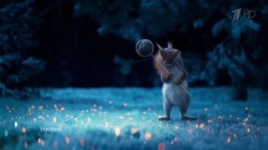 Новогодняя заставка Первого канала 2017 - Белка с сачком #5