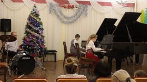 Н.Мордасов ''Лунная дорожка" Исп. Евгения Галкина и Андрей Сурков (ф-но), Я.М.Шницер(уд.установка)