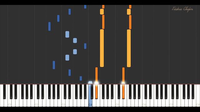 Frédéric Chopin - Nocturne Op. 9 No. 1 \\ Synthesia Piano Tutorial смотреть онлайн