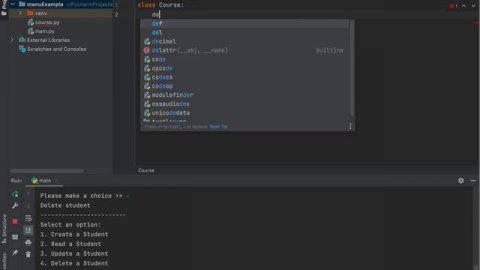 Python Console Menu Example