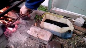 Закалка ножа из напильника.