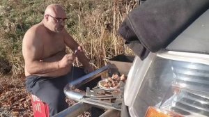 18+ Дальнобойщик США. Встретил подписчика. Шашлыки. Горох суп. Работа