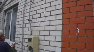 Утепление зазора внутри стен фасада в доме.  Закачка утеплителя в пустоты стен. Дышащий монолит.