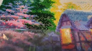 Алмазная вышивка ? Картина стразами ? мозаикой ? Дом с фонтаном?⛲️Часть первая