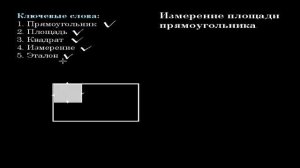 Математика  Урок 5  Измерение площади прямоугольника