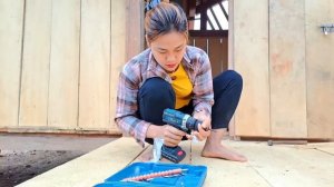 Full Video: How To Make The Stairs Wooden - Building Complete House, Build Log Cabin, Farm Life