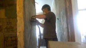 Сантехкабина-демонтаж без шума и пыли. Штроборез Фиолент. Диск Distar.