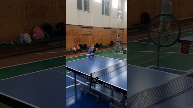 Тренировка самых маленьких. Настольный теннис в Витебске. Tabletennis.