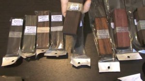 Накладки для рукояти ножа из экзотических пород дерева