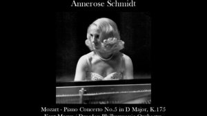 Annerose Schmidt Mozart - Piano Concerto No.5 Kurt Masur Dresden PO